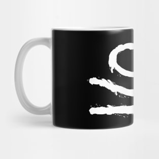 Ink splatter sun and waves Mug